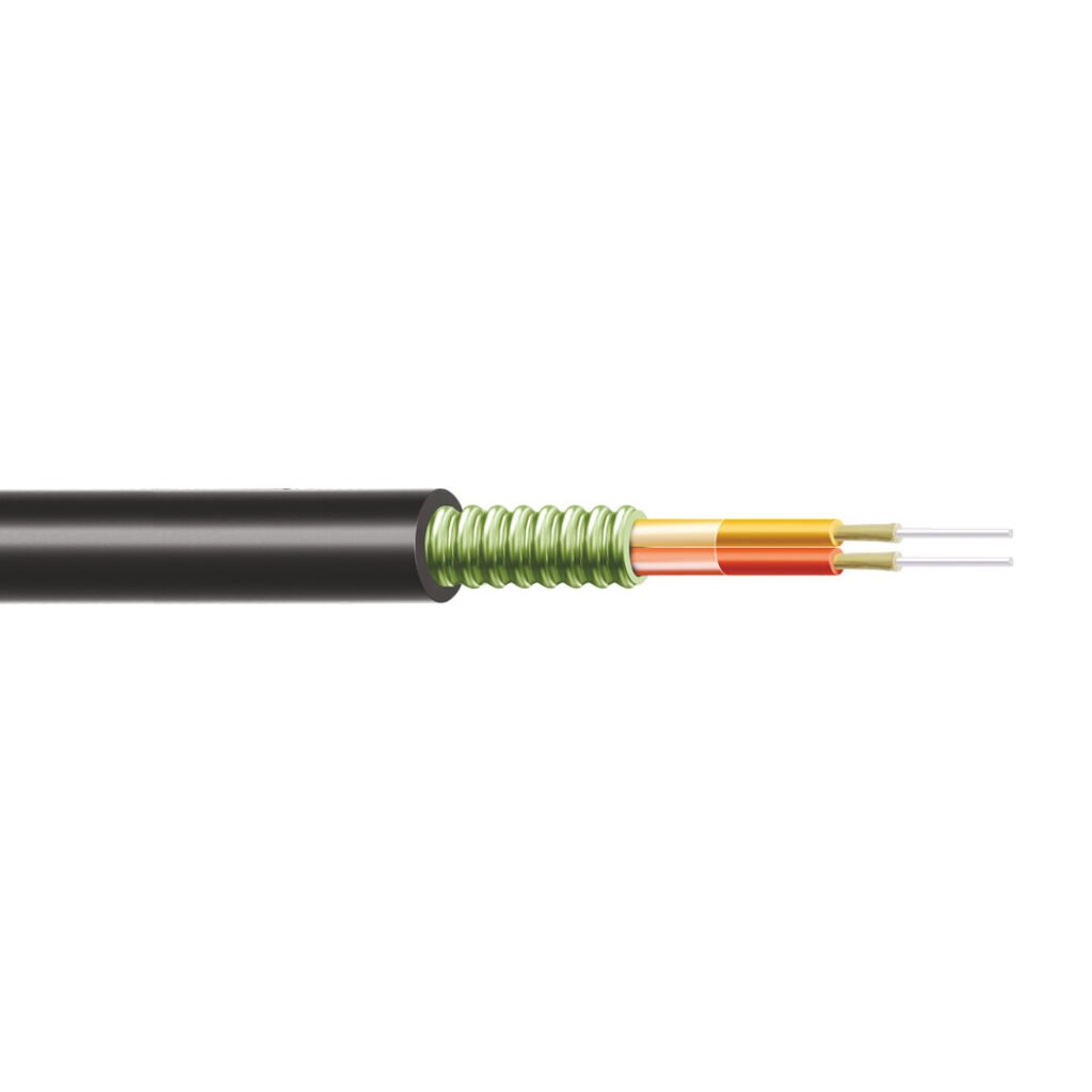 Cable de fibra óptica FTA (fibra a antena) de doble envoltura de 1F a 6F